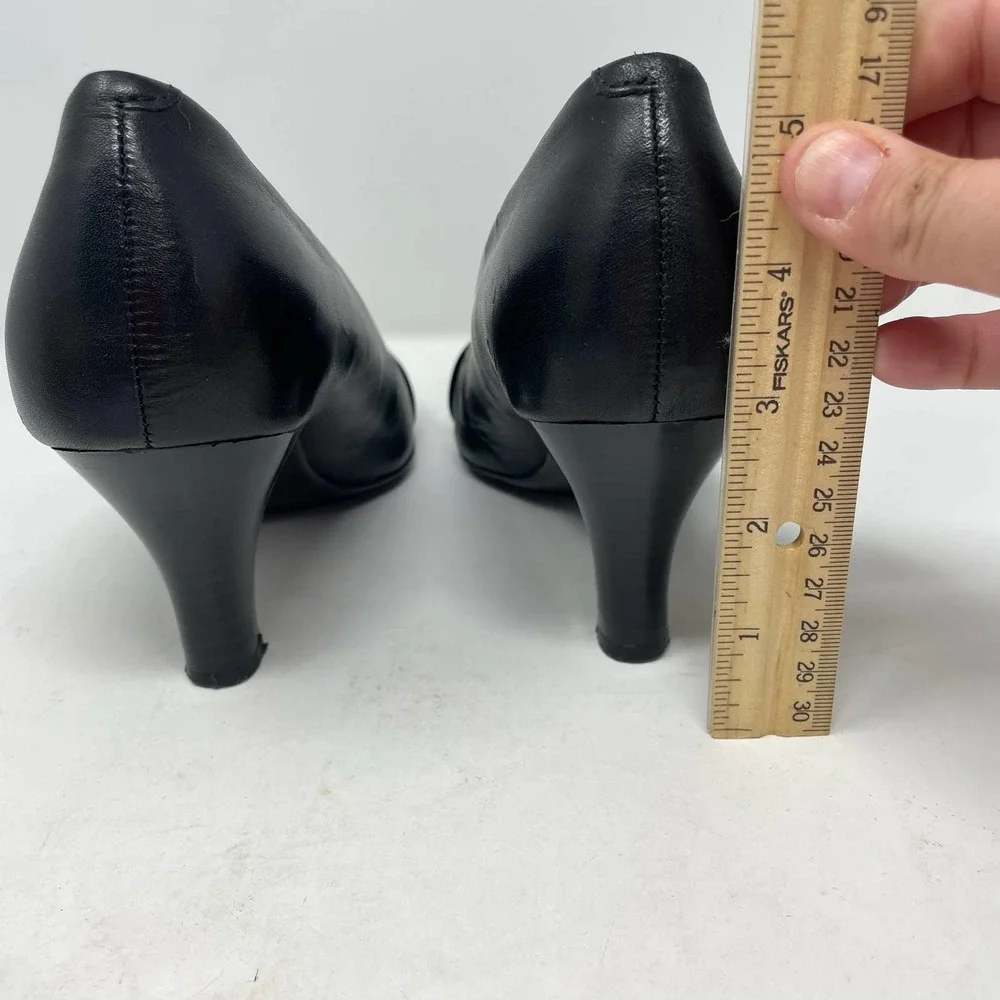 Euro Soft by Sofft Amberly Black Heels Genuine Leather Size 9.5